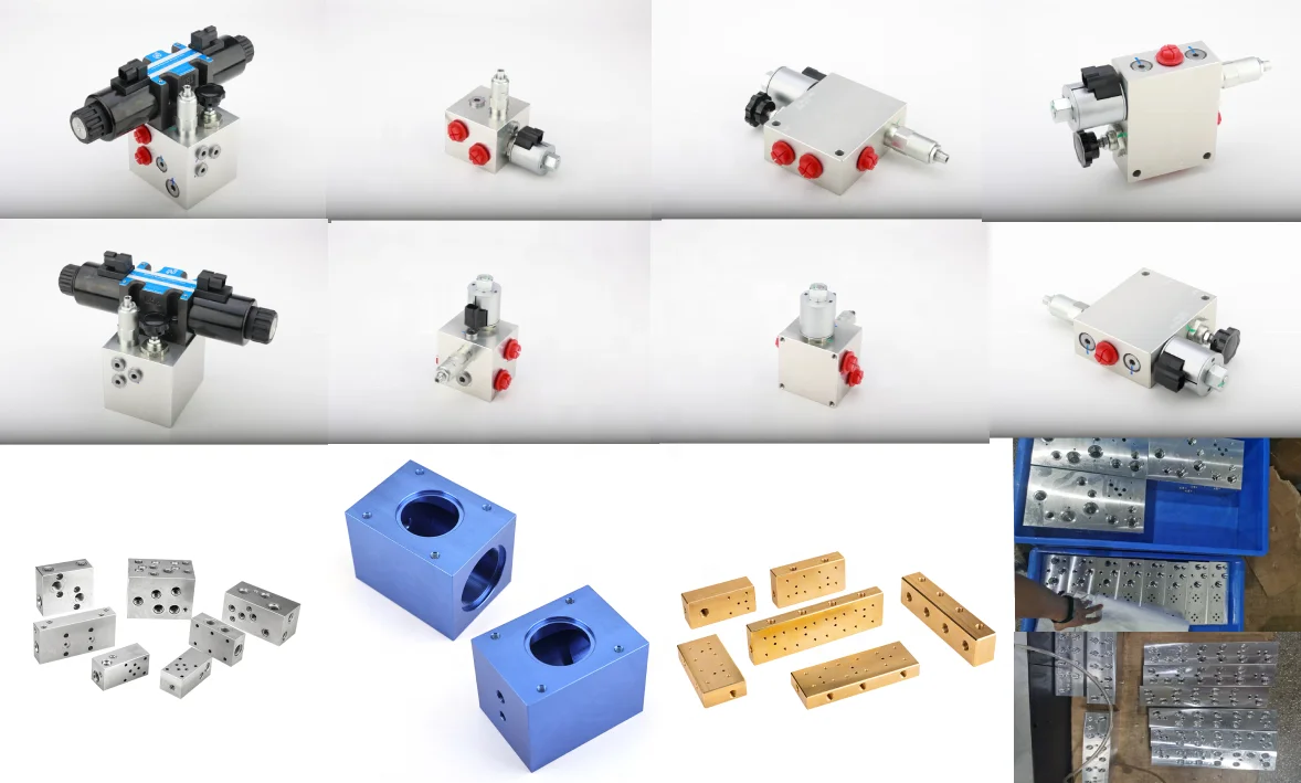 Улучшенный CNC индивидуальный цинковый цветной хромовый зажим гидравлический клапан высокого давления интегрированная группа клапанов