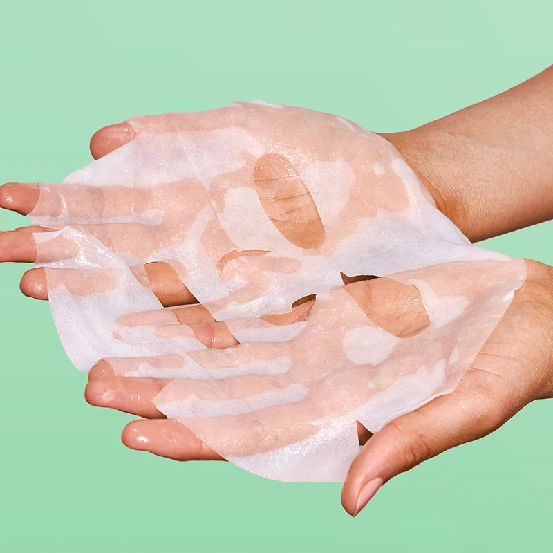 OEM/ODM Natural Plant Tea Tree VC Collagen Sheet Mask Anti-Aging Skin Brightening Moisturizing Facial Sheet Mask Private Label