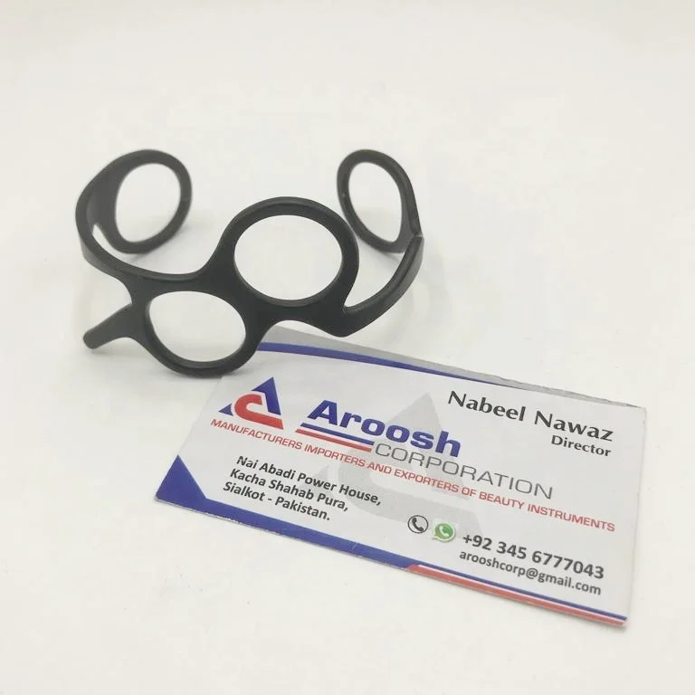 Профессиональные унисекс парикмахерские ножницы с браслетом на запястье черным покрытием из нержавеющей стали очаровательные браслеты для подарка