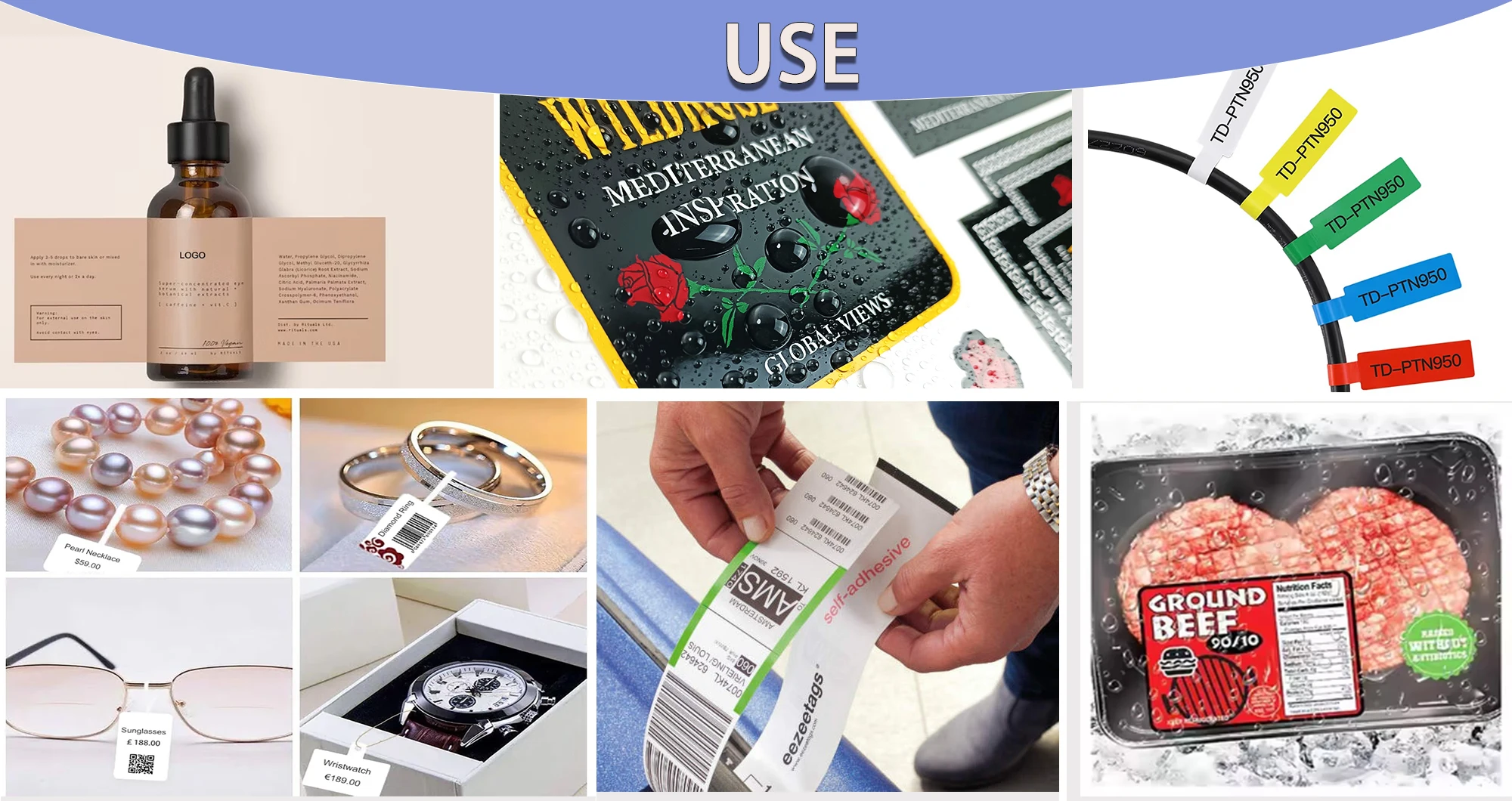 Lziheng A4 75um matte glossy pp synthetic adhesive sheet label sticker paper for inkjet printer