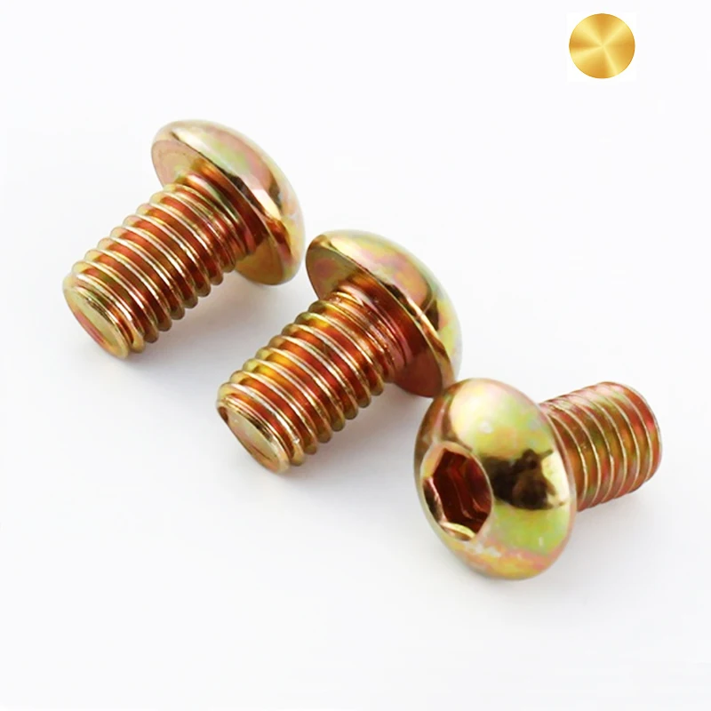 Plate Bolt ISO7380 stainless steel hex socket drive round button pan head machine screw