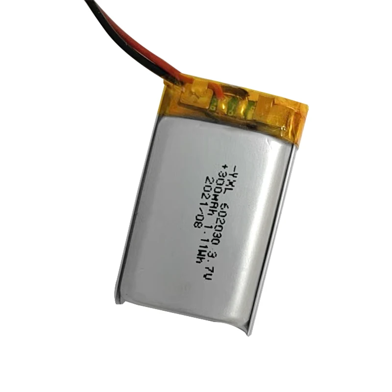 factory supply Lipo battery  rechargeable USB 3.7V 300mah  polymer lithium battery YXL602030