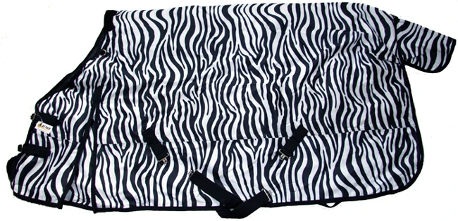 High Quality Equestrian 320 GSM Mesh Fabric Zebra Print Horse Rug Horse Racing Supplies Horse Blanket