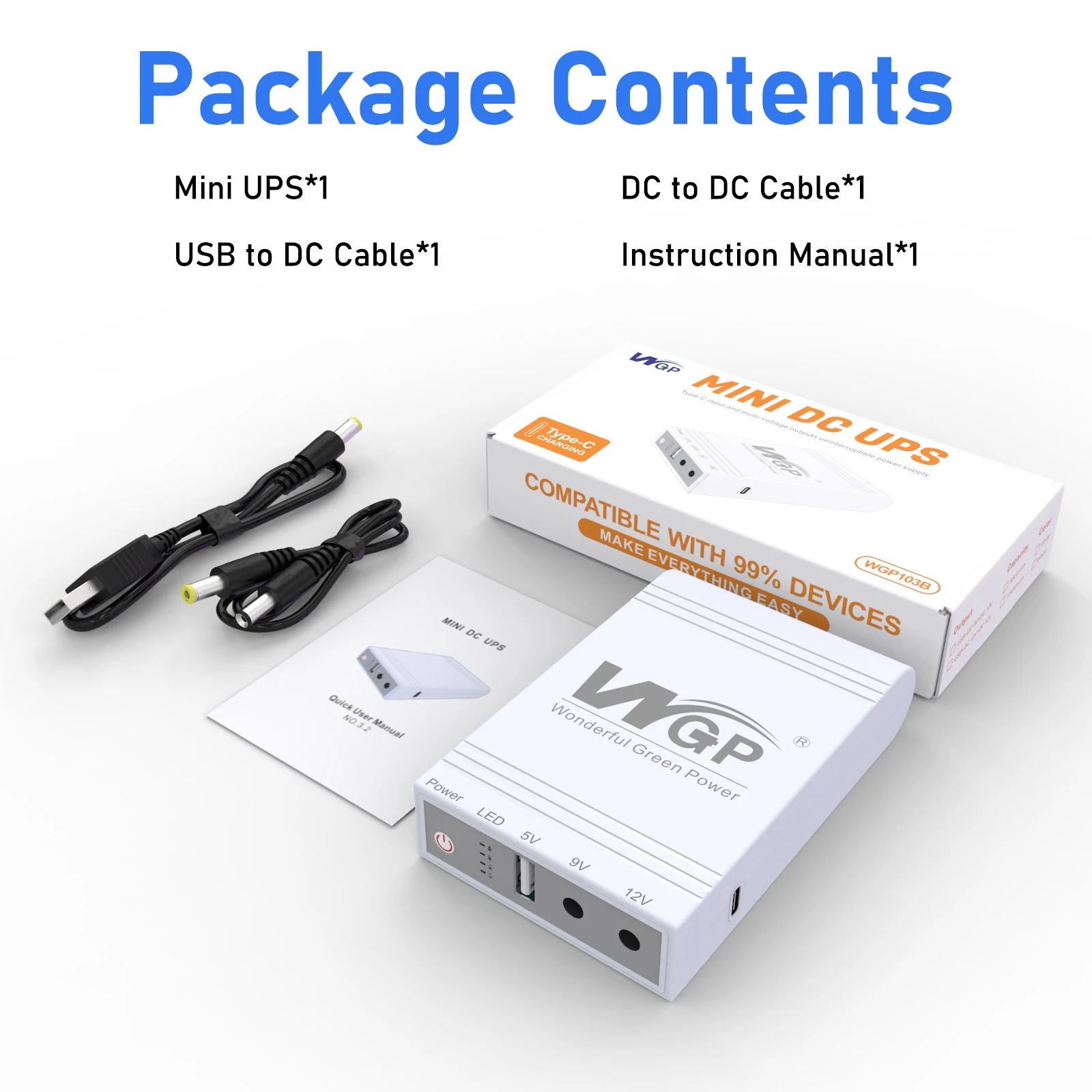 china wholesale uninterruptible power supply ups backup power 5V9V12V mini ups for wifi router