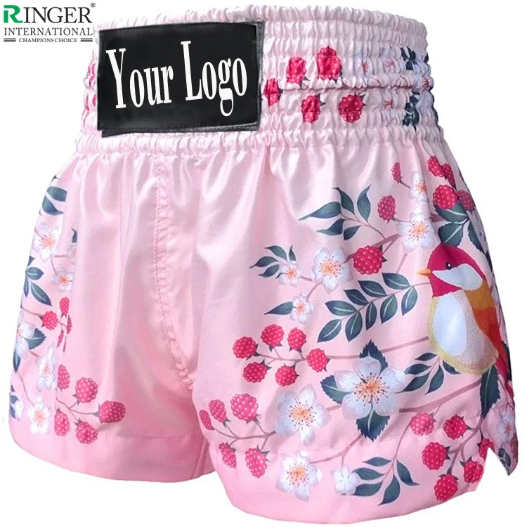 New Arrival Soft Wear Men Muay Thai Shorts Wrestling Fight Shorts Muay Thai Boxing Shorts