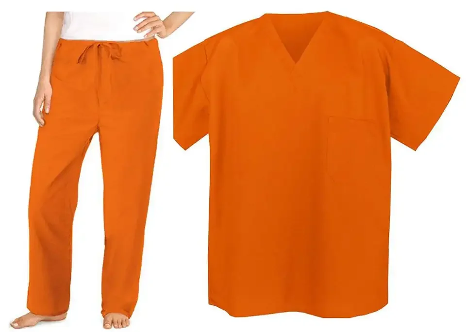 Premium Quality Cotton and Polyester Fabric Prison Clothing Uniform for Men with Customization of Logo Printing Color and Design