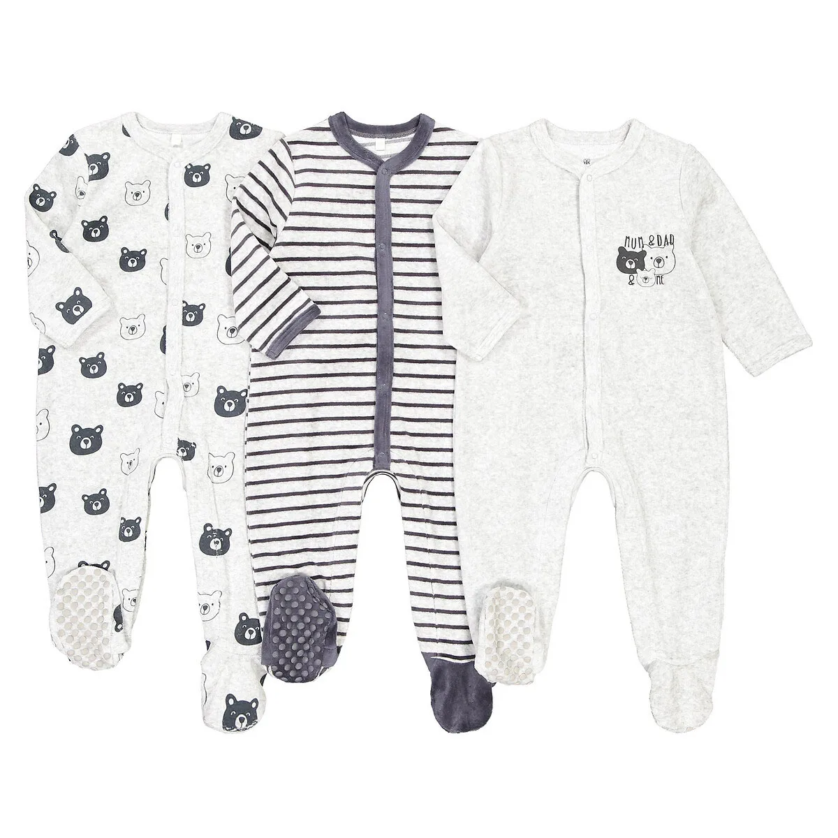 Organic cotton baby interlock romper sustainable custom baby zip up sleepsuit button footie onesie eco friendly infant clothes