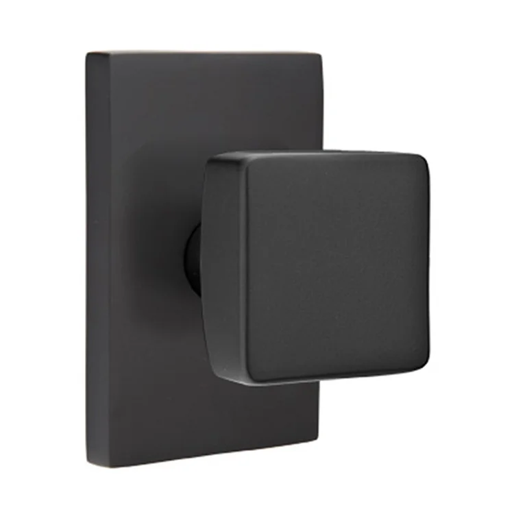 Modern Luxury Bedroom Kitchen Glass Matte Black Square Doorknob Door Knob And Hinges Set For Privacy Room Interior With Key Lock