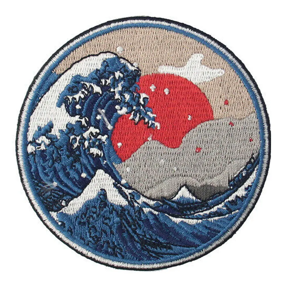 High Quality Custom Embroidered Patch Name Badge Applique Embroidery Clothing Patch Custom Embroidery Patch