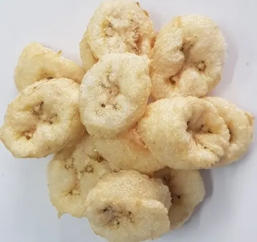 100% Natural Sliced Bananas Dried with Freeze Dry Technology Retains Natural Color and Flavor Oil-Free and Safe to Use