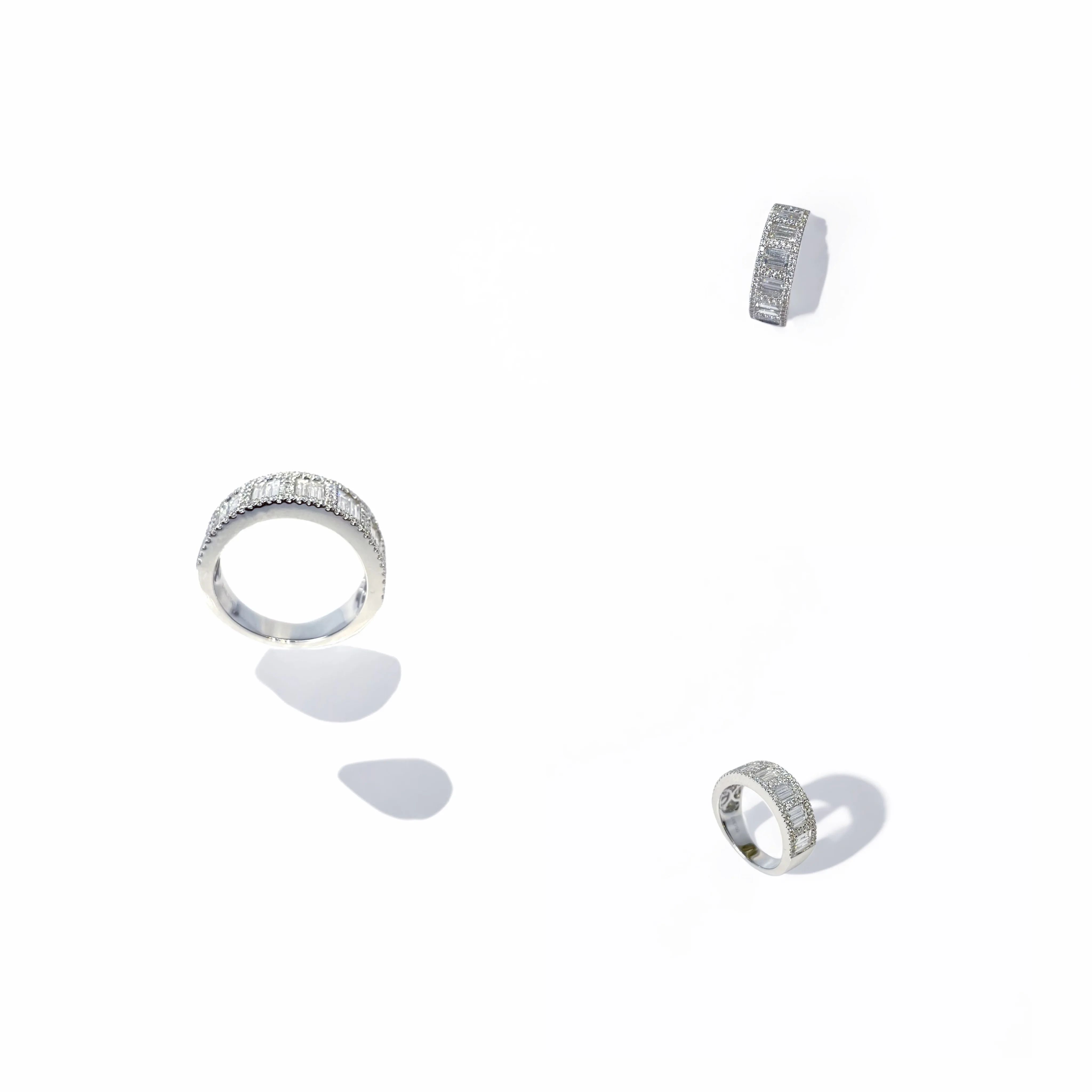 OEM женские ювелирные изделия 925 стерлингового серебра 10K 14K 18k золото 750 белое кольцо с бриллиантами