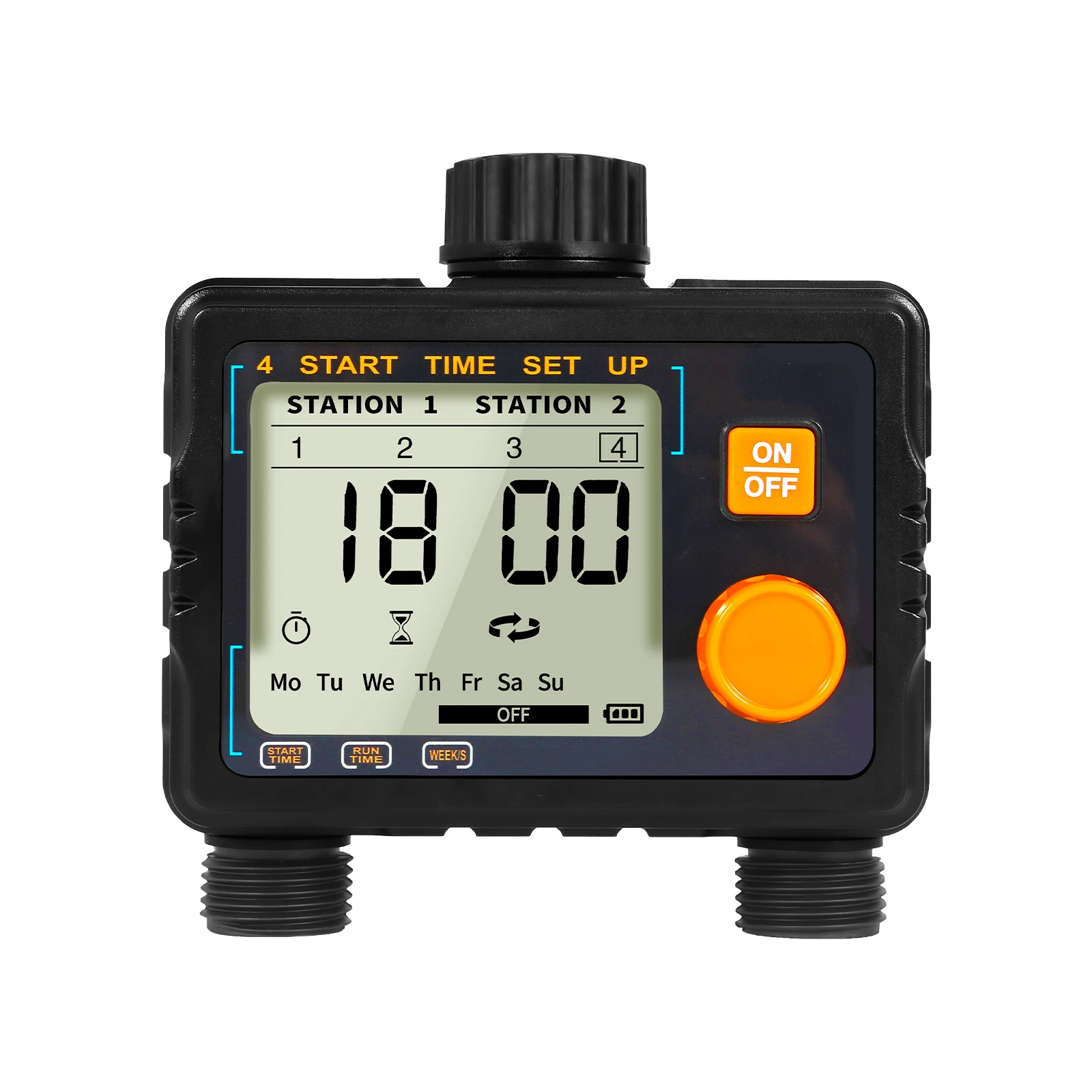 Programming Automatic Garden Watering Single Outlets Tap Timer, Solenoid Valve  For Outdoor Sprinkler, Hose And Irrigation