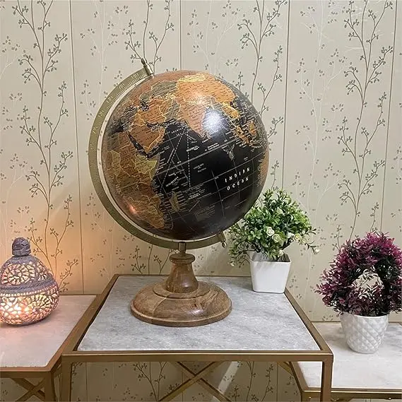 Hot Selling Clear Acrylic Globe with Iron Silver Stand for Decoration Promotional Gift Item