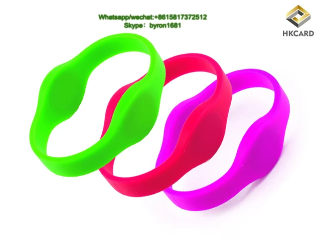 Factory Price Waterproof Passive Writable NFC Bracelet RFID Silicone Wristband