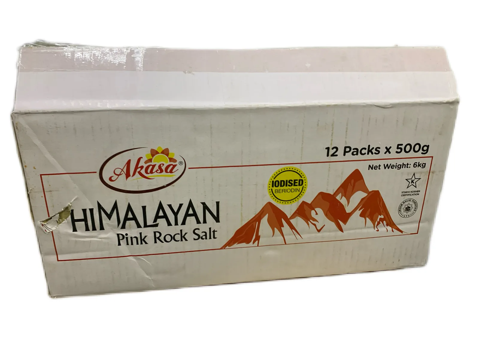 Akasa himalayan pink rock salt 500g  Odourless Crystalline medium pink wholesale himalayan salt