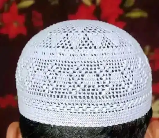 Best Quality Namaz caps Namazi Cap prayer kufi , Hand Knitted Hat Skullcap Koofi Topi Kofi Kuffi Headgear from Bangladesh