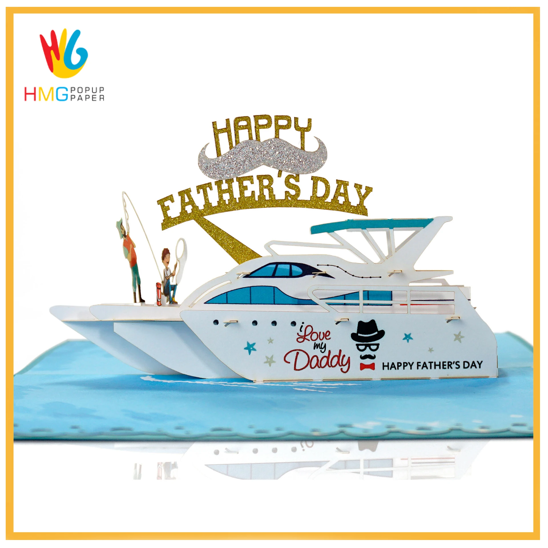 Wholesale Laser Cutting 3d Greeting Popup Card With Design Model  Car in 3D Pop-Up Card for Birthday or father day