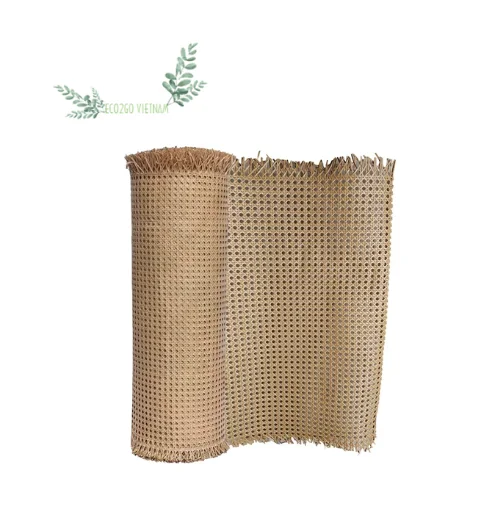 High Quality And Cheapest Price Cane Rattan Webbing Roll/ Natural Rattan Webbing Roll Made From Eco2go Vietnam