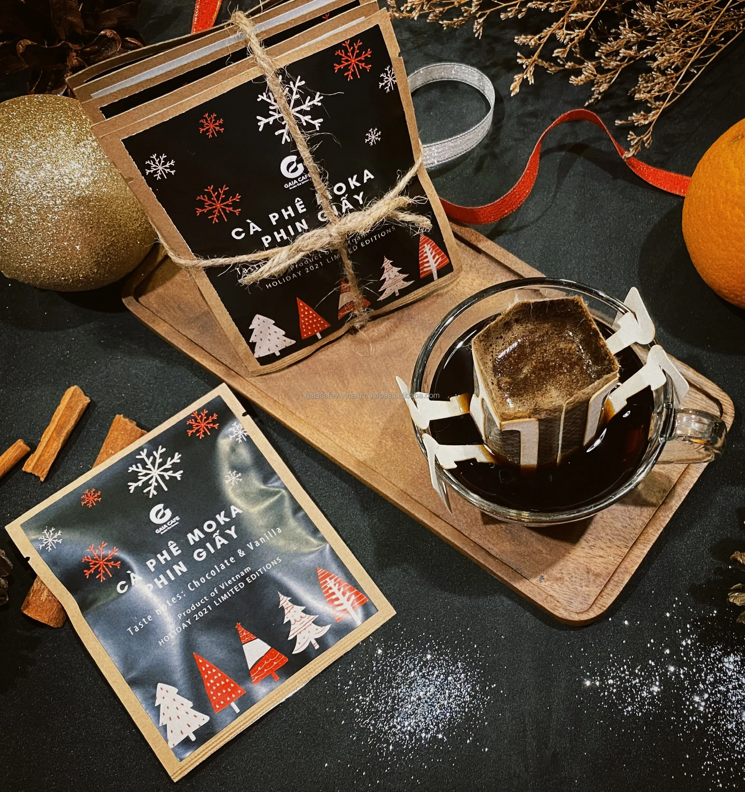 Ground Coffee Drip Bag Ready to Brew Pour Over Slow Drip Coffee Paper Filters with Hanging Ears  Premium Quality Coffee Beans