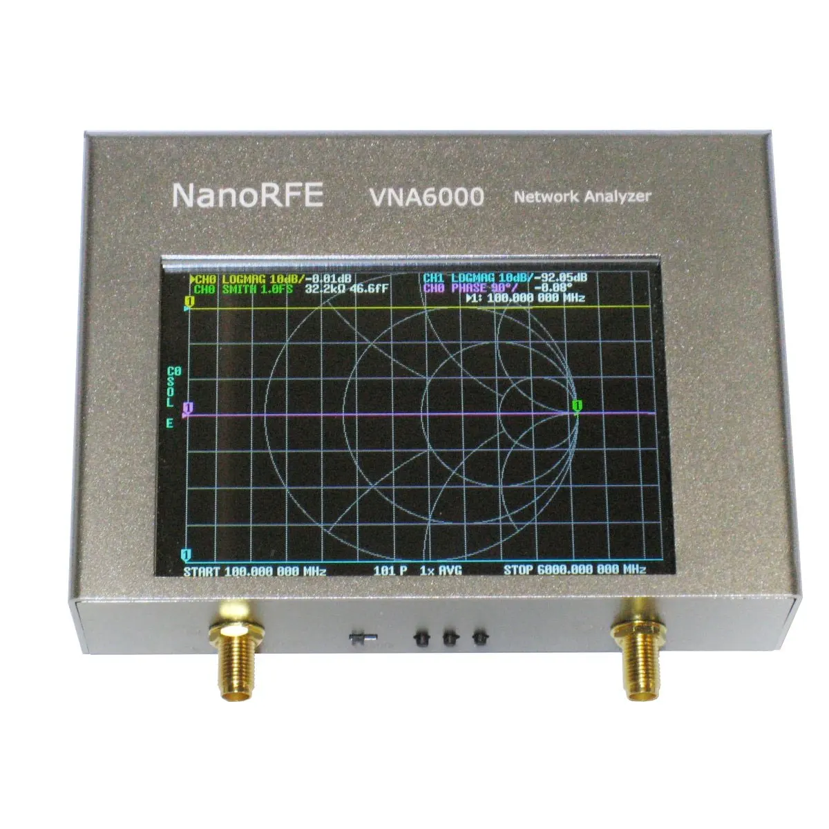 VNA6000-B двухпортовый 6 ГГц Портативный высокопроизводительный Векторный анализатор сети с динамическим диапазоном 110