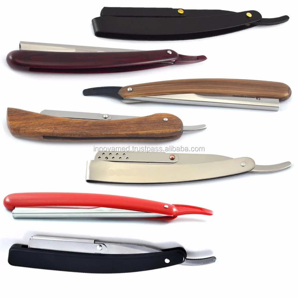 Barber Shaving Razors Straight Cut Throat Shavette Rasoi Folding Knife Barber Salon Straight Cut Throat Shaving Razor Shavette