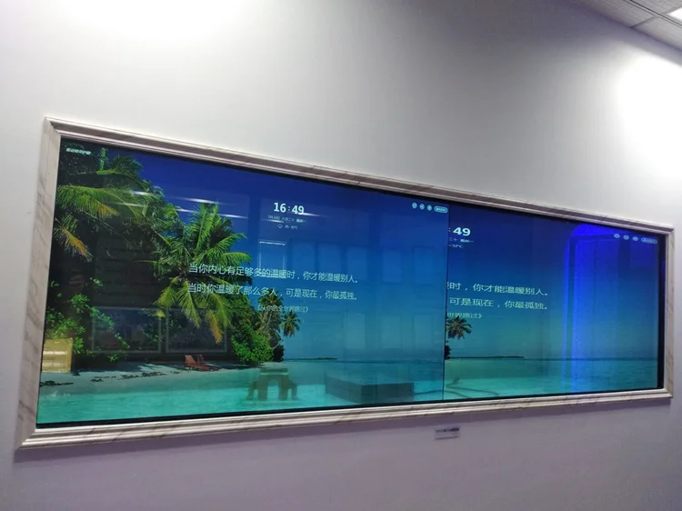 advertising equipment transparent screen 50inch transparent lcd screen