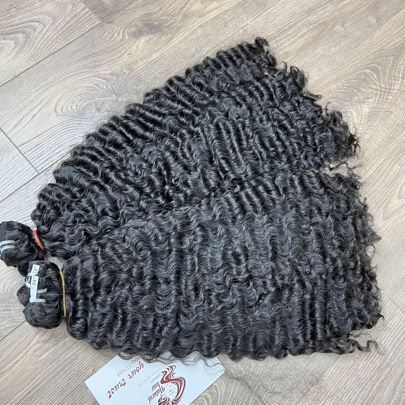 Super Double Drawn Bulk Burmese Curly Natural Black Color 100% Raw Virgin Vietnamese Human Hair Wholesale Price