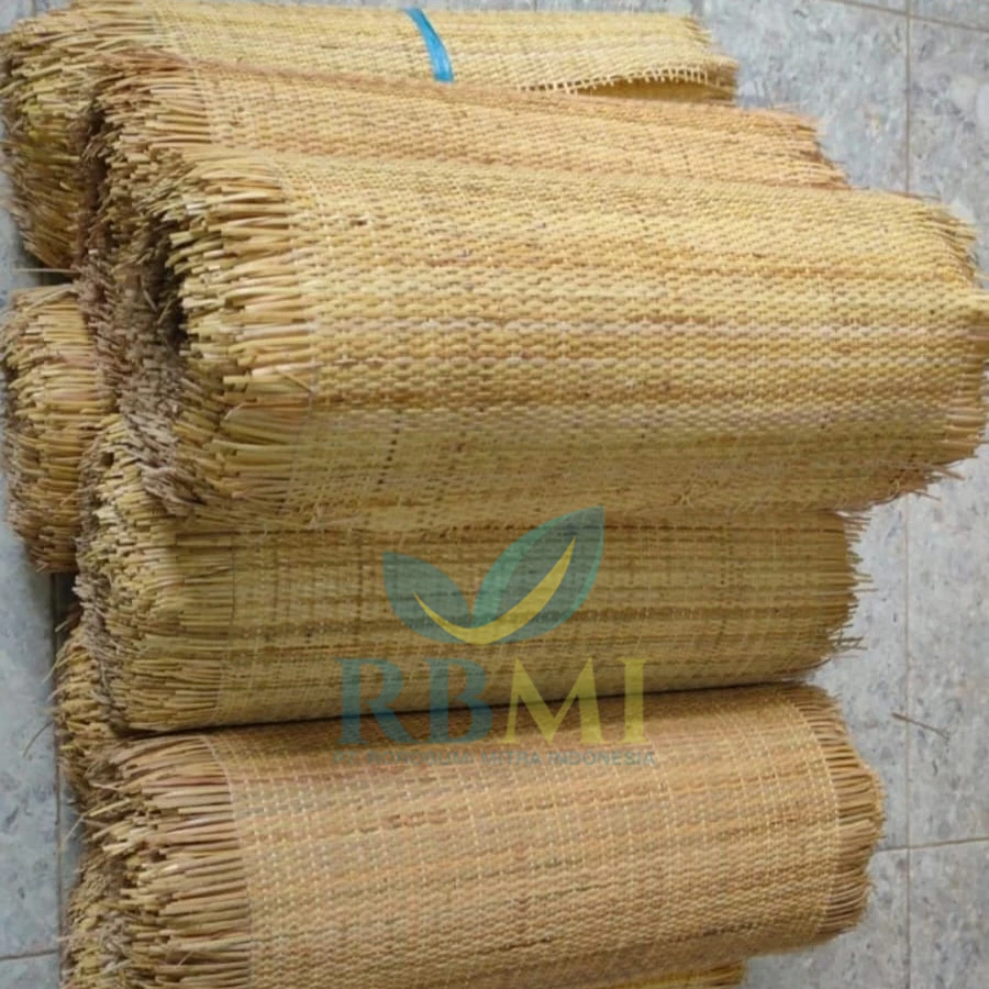 Fast Delivery Handmade Non-toxic Rattan Mesh Roll Webbing Natural Wholesale Natural Furniture Handmade Rattan Webbing