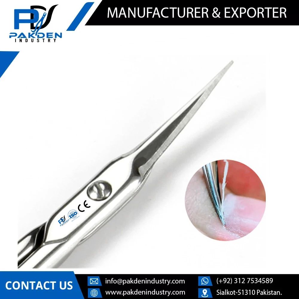 Latest Design Customized Logo Professional Stainless Steel Fine Point Cuticle Scissors / Best Selling Fine Point Cuticle Scissor