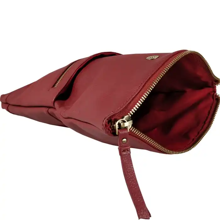 Luxury Quality Red Pebble Grain Leather Mini Flap Over Backpack Vintage style Top Indian Supplier Manufacturer