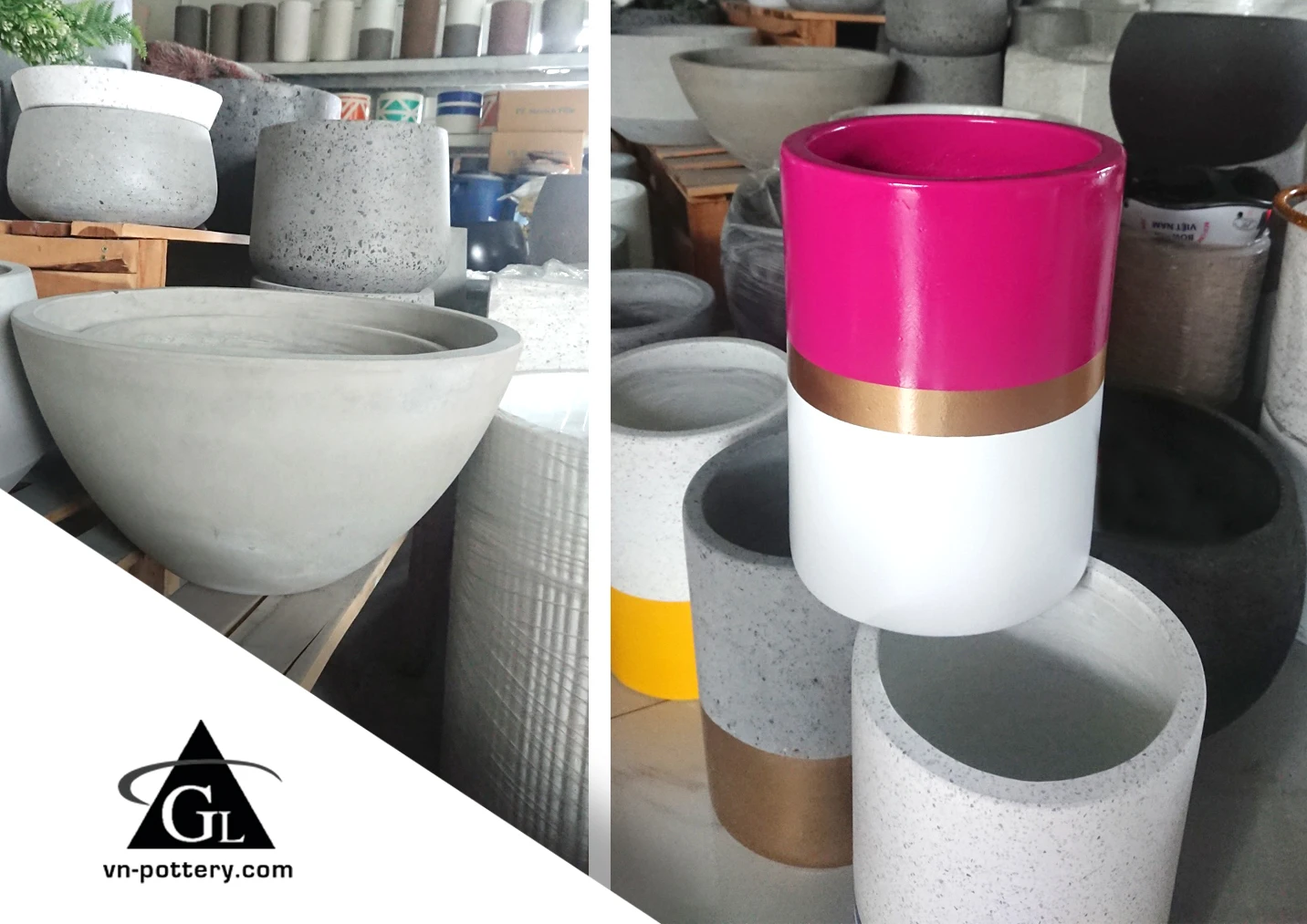 Flower Pots Planters/ Concrete Pots Promotional High Quality Planter / Home & Garden Decoration [Wholesale]