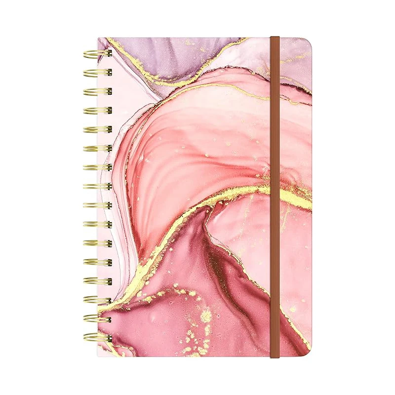 Factory Customized Delicate High Quality Pink Customizable Interior Page Format Spiral Notebook