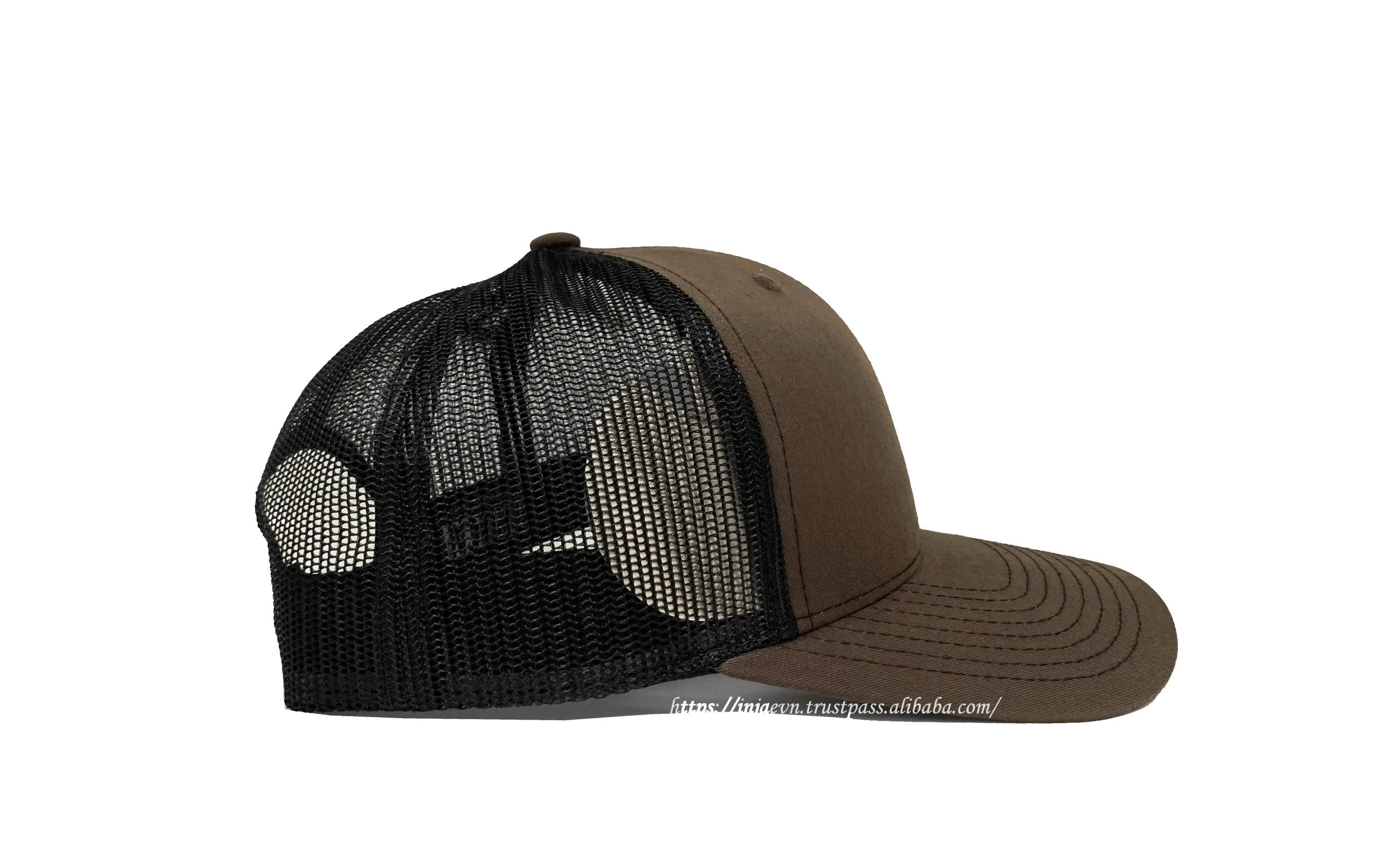 Custom Plain Brown Trucker Hats Mesh High Quality Trucker Hats Sports Cap Wholesale in Vietnam