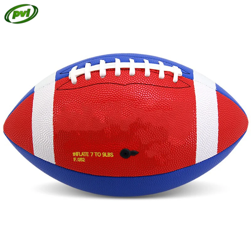 Machine Stitched PU Leather American Football Ball Size 9 Rugby Ball