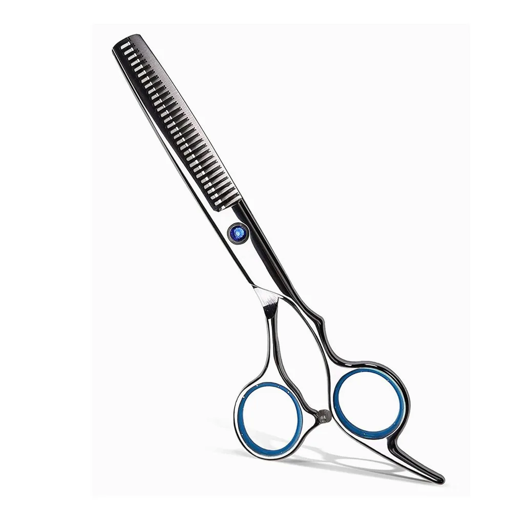 High Quality Beauty Parlor Thinning Scissors Mirror Polish German Steel Hair Stylist Thinning Scissor 440c With Finger Rest