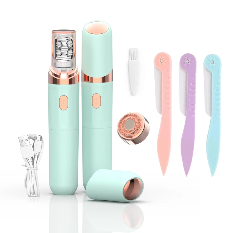 Electric rechargeable Epilator & Shaver Multifunctional hair remover for legs arm oxter with led light