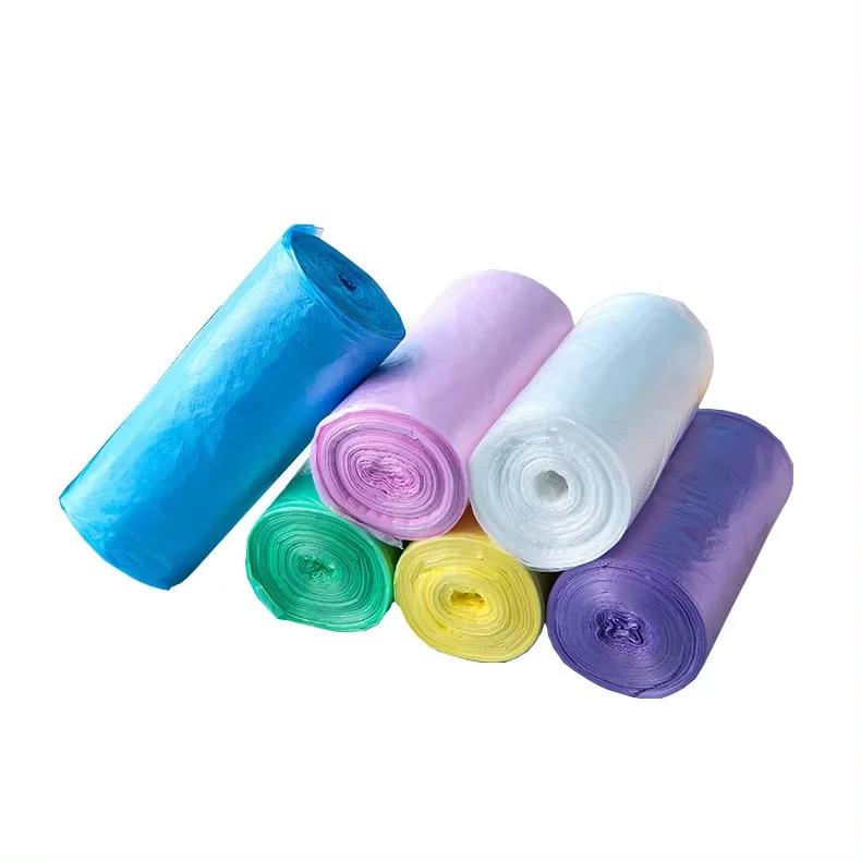 Индивидуальный дизайн кухонные мешки для мусора рулон LDPE/HDPE полиэтиленовые цветные на рулоне индивидуальные печатные пластиковые пакеты