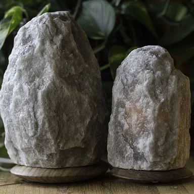 Rock Salt Natural Himalayan Gray Table Lamp 60-80KG