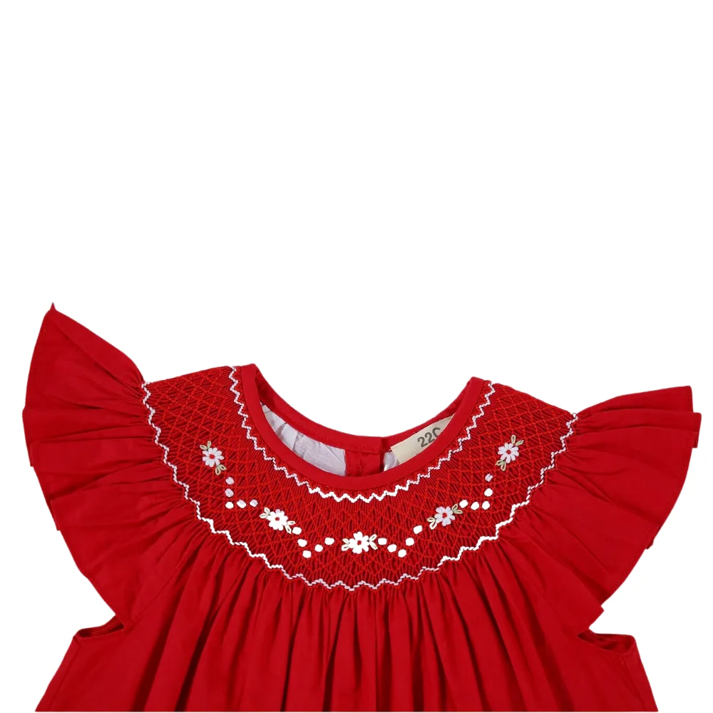 Christmas Party Girls Dresses Girl Prince Baby Dress Smocked Kids Hot Product Short Sleeve Casual New Sequins ODM OEM