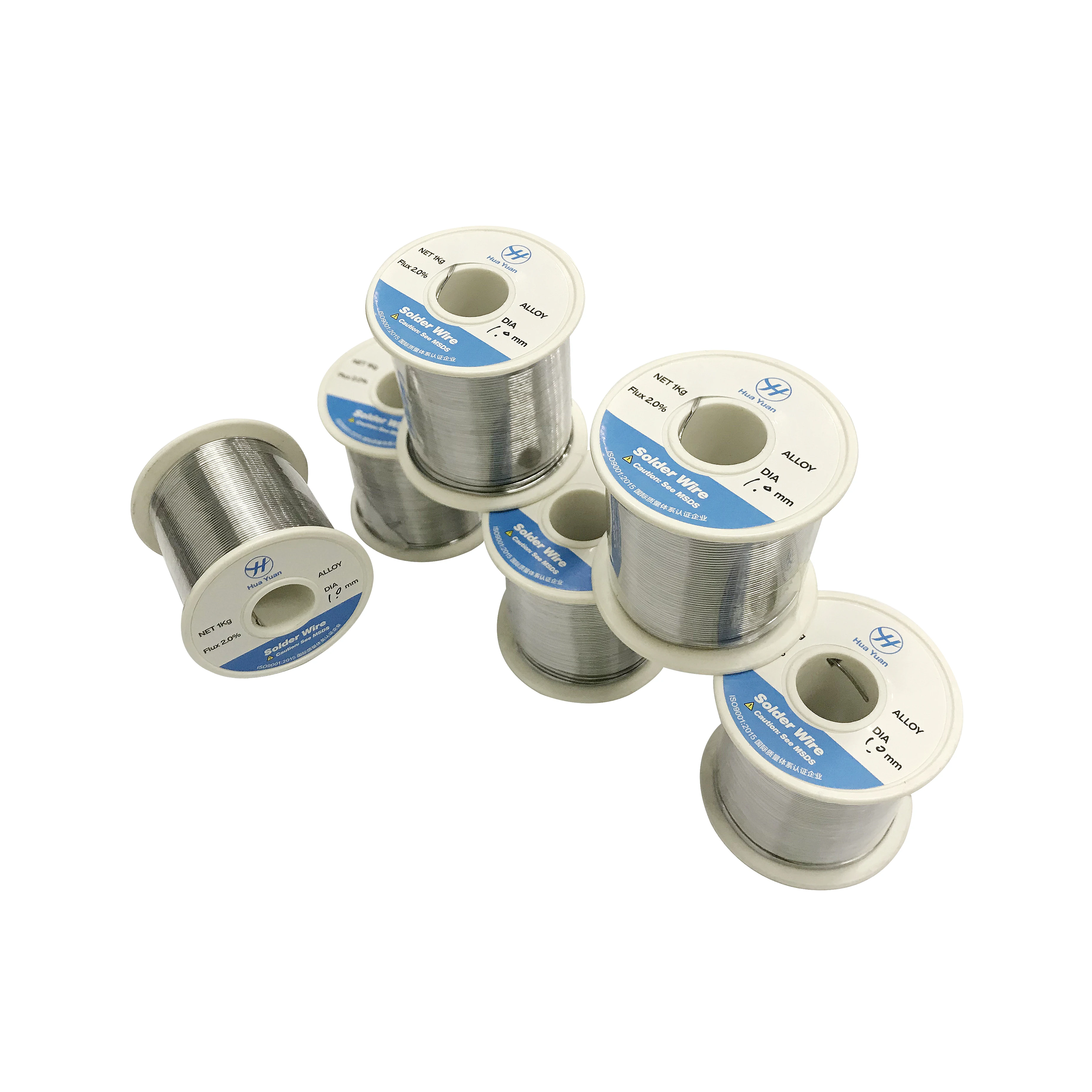 Solid Wire Sn63 183C HuaKe Factory Wholesale Tin Lead Wire Selective Soldering 0.8mm PCB  Electrical Solder Wire