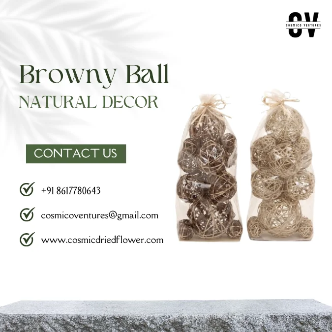 Vintage Hand Crafted Hand Tied Natural Jute Browny Ball  For Office Home Decoration Piece Accessories