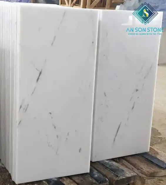 Selected Quality Polished Carrara Marble Tiles For Flooring and Wall Cladding