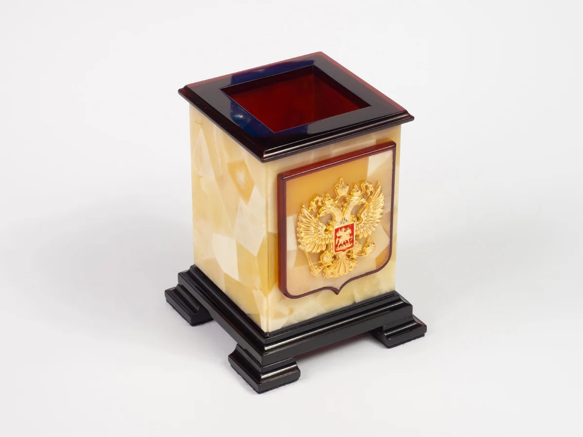 Stationery sets made of amber