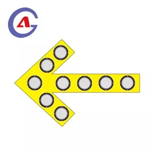 Custom 360 Rotation Solar Powered Flashing Trailer Mounted Traffic Signs LED arrow light signal board