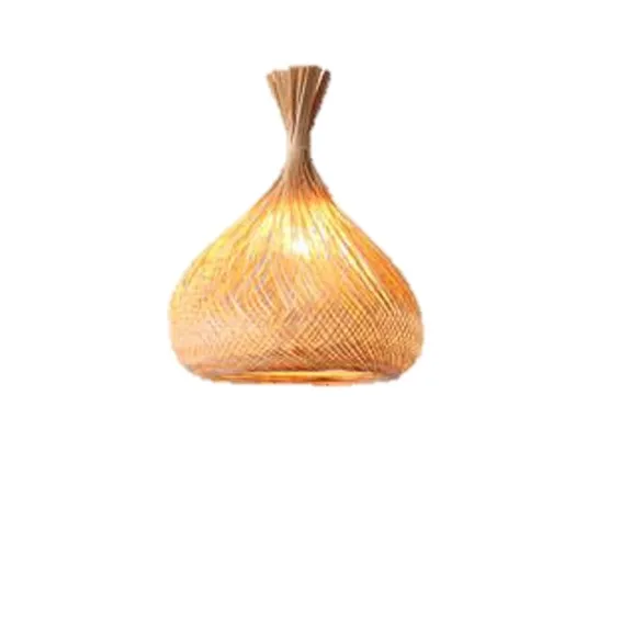 Best Choice Design Bamboo Jute Corn Husk Lampshade Frame Chandelier Ecofrienly Decorations for Home