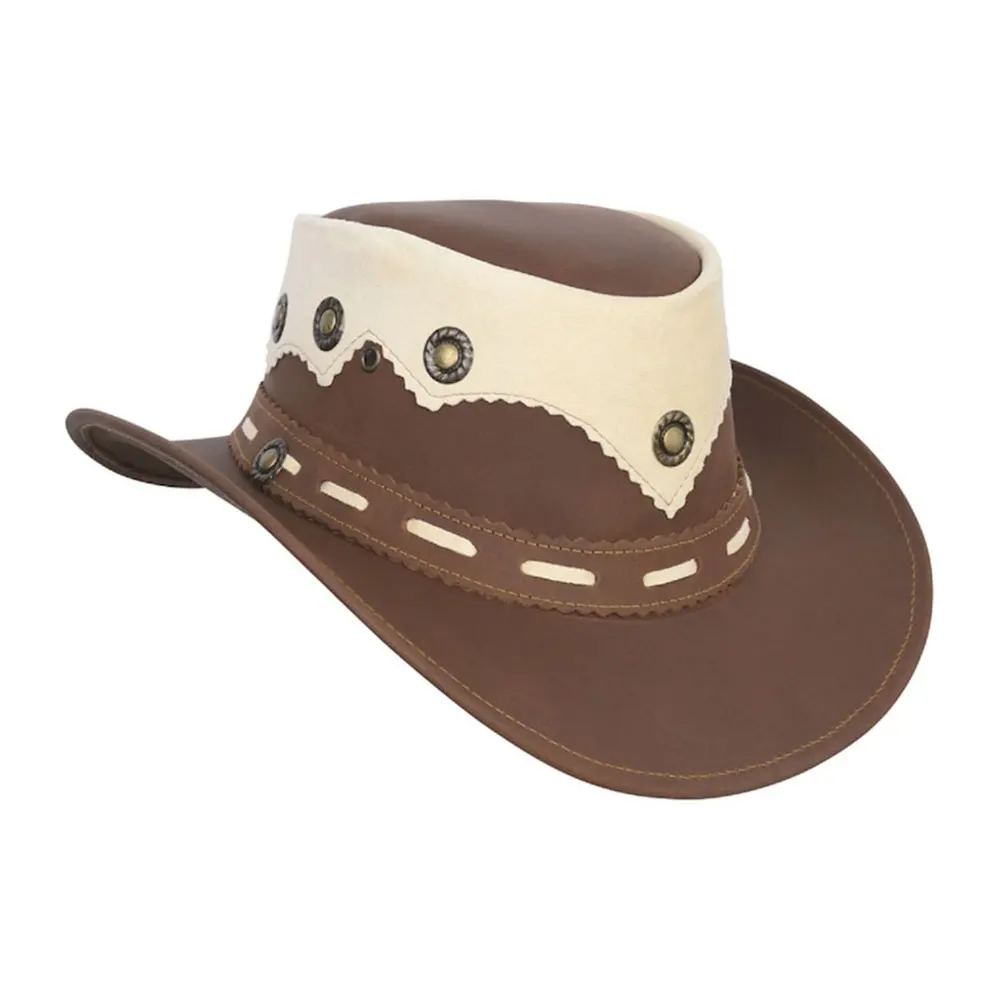 High Quality Men Western Cowboy Hat Faux Leather Gentleman Jazz Vintage Hat Sombrero Spring Autumn Summer Cowboy Hat For Men