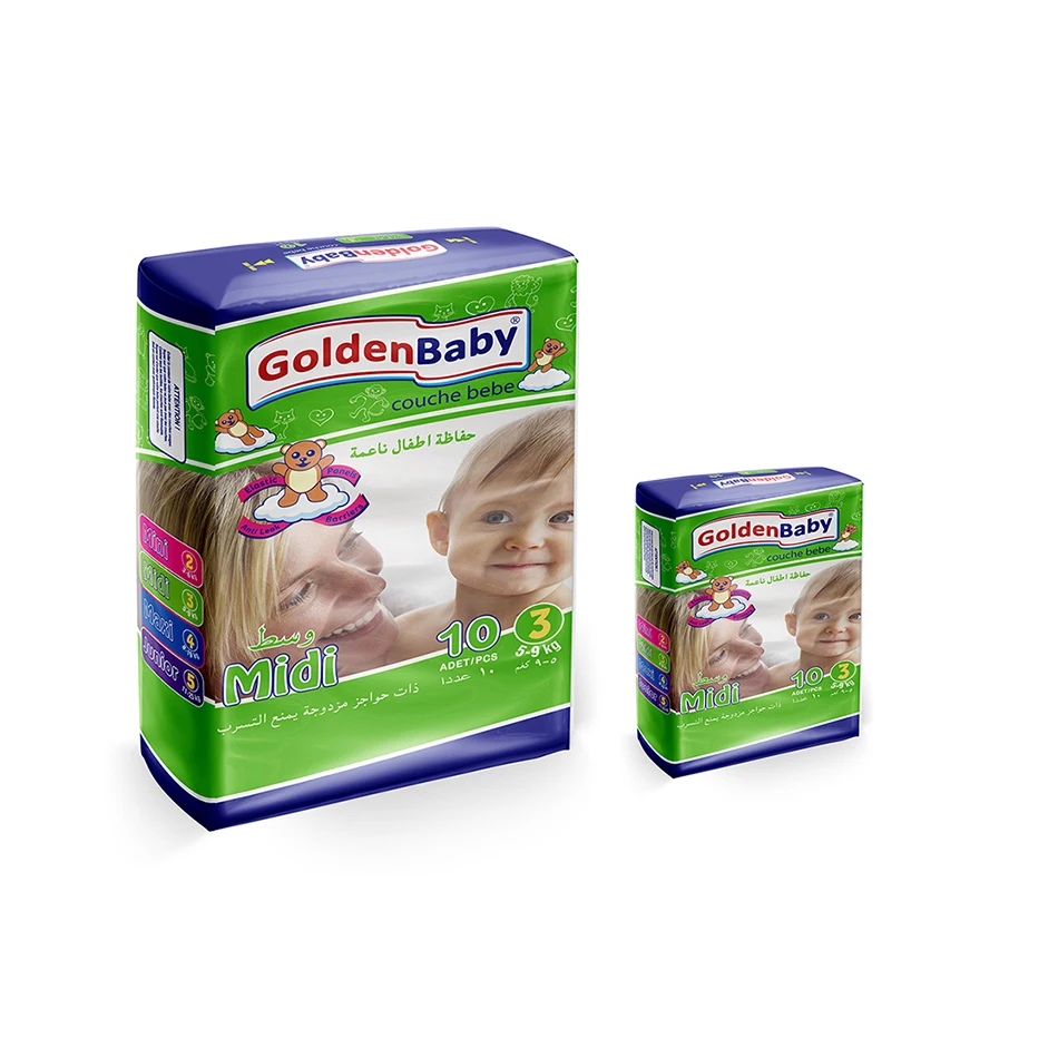 Подгузники для детей, 10 шт., от 5 до 9 кг