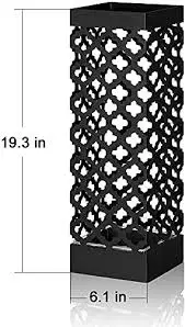 Metal Umbrella Stand Rack Metal Umbrella Stand Free Standing Entryway Umbrella Holder Rack Organizer Rustproof and Waterproof