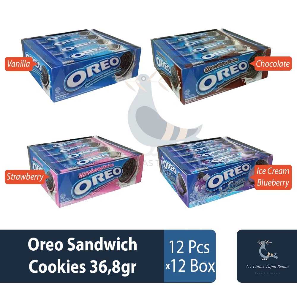 Wholesale PROMO Oreo Original Vanilla Flavored Cream 36.8gr Biscuit Sandwich Cookies Cream From Indonesia