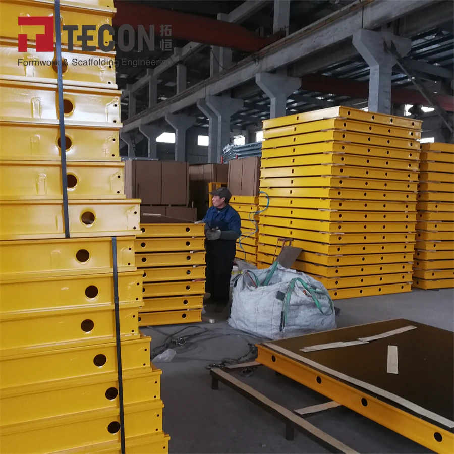 TECON Aluminium Slab Formwork with Birch Plywood Applied to Shopping Mall Easy Assemble Concrete Casting